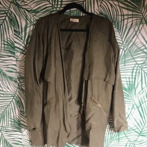 Army green layering jacket